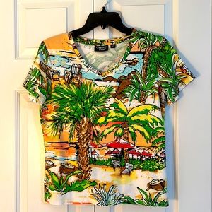Onque Casual Tropical Summer Top